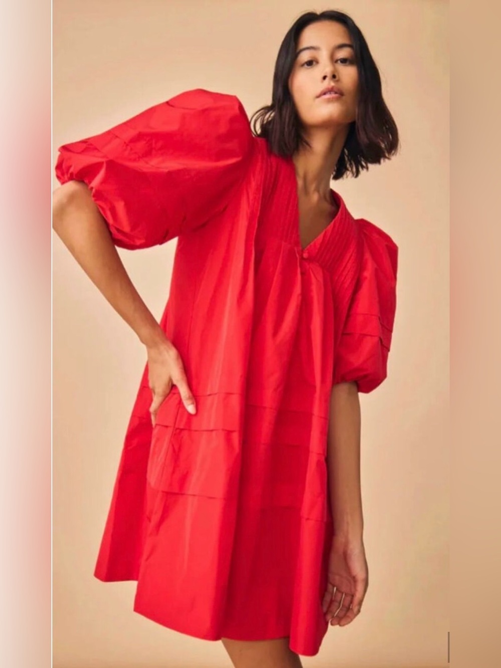Hunter Bell Jenkins Mini Dress in Scarlet size S